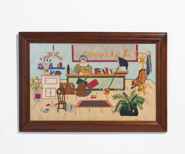 Antique Store Scene Framed Wall Art | Dark Academia Oil Painting Print, Vintage Rustic Cottagecore Home Decor